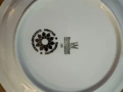 Lot de 12 assiettes à dessert ou à pain - 17 cm - vintage Bar