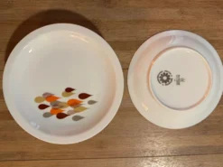 Lot de 12 assiettes à dessert ou à pain - 17 cm - vintage Bar