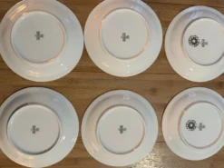 Lot de 12 assiettes à dessert ou à pain - 17 cm - vintage Bar