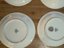 Lot de 12 assiettes à dessert ou à pain - 17 cm - vintage Bar