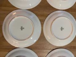 Lot de 12 assiettes à dessert ou à pain - 17 cm - vintage Bar