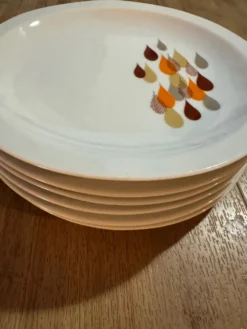 Lot de 12 assiettes à dessert ou à pain - 17 cm - vintage Bar