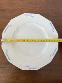 Lot de 2 assiettes à dessert porcelaine Art Deco