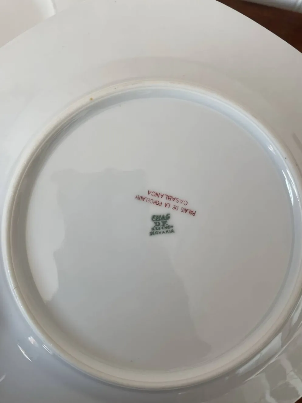 Lot de 2 assiettes à dessert porcelaine Art Deco