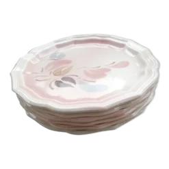 Lot de 6 assiettes à dessert salins