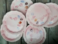 Lot de 6 assiettes à dessert salins