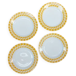 Lot de 4 assiettes à dessert Sarreguemines
