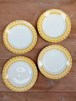 Lot de 4 assiettes à dessert Sarreguemines