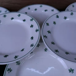 Lot de 6 assiettes à dessert 5200 Sarreguemines et Digoin Vintage