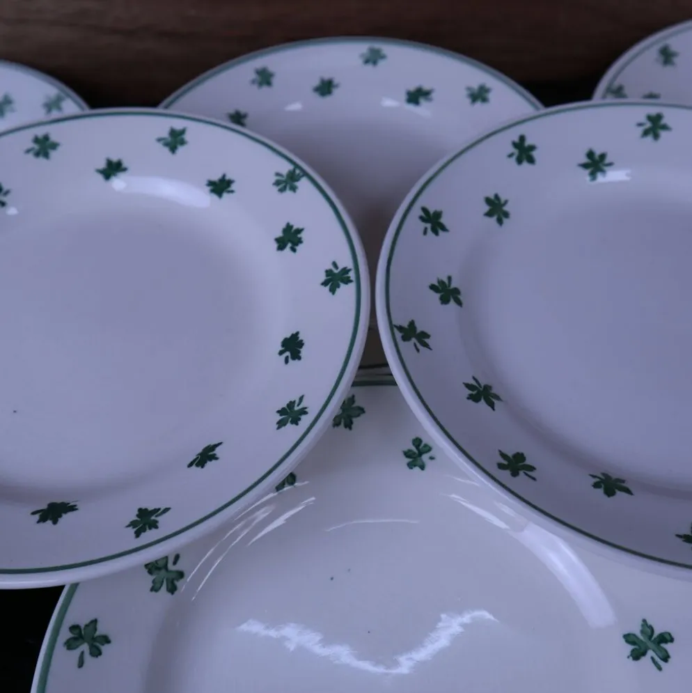 Lot de 6 assiettes à dessert 5200 Sarreguemines et Digoin Vintage