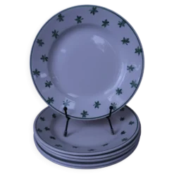 Lot de 6 assiettes à dessert 5200 Sarreguemines et Digoin Vintage
