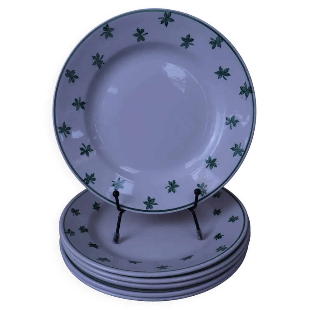 Lot de 6 assiettes à dessert 5200 Sarreguemines et Digoin Vintage