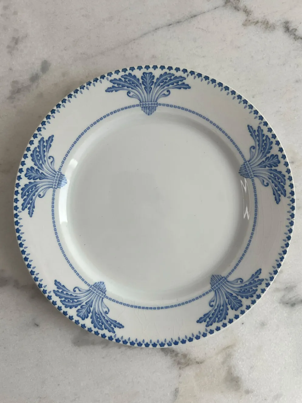 Lot de 22 assiettes à dessert Service Windsor Creil et Montereau