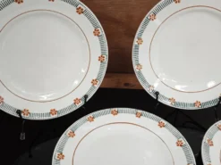 Lot de 6 assiettes à dessert St Amand Céranor Modèle Parame