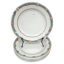 Lot de 6 assiettes à dessert St Amand Céranor Modèle Parame