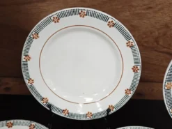 Lot de 6 assiettes à dessert St Amand Céranor Modèle Parame