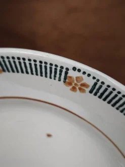 Lot de 6 assiettes à dessert St Amand Céranor Modèle Parame