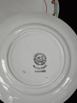 Lot de 6 assiettes à dessert St Amand Céranor Modèle Parame