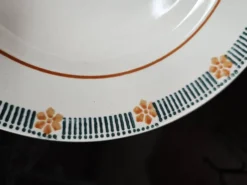 Lot de 6 assiettes à dessert St Amand Céranor Modèle Parame