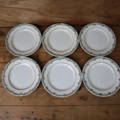 Lot de 6 assiettes à dessert St Amand Céranor Modèle Parame
