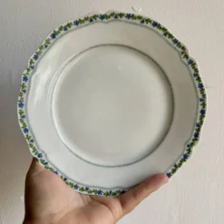 Lot de 6 assiettes à dessert vintage en porcelaine de Limoges
