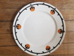 Lot de 2 assiettes à dessert vintage badonviller