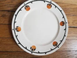 Lot de 2 assiettes à dessert vintage badonviller