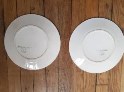 Lot de 2 assiettes à dessert vintage badonviller