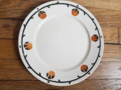 Lot de 2 assiettes à dessert vintage badonviller