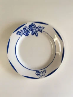 Lot de 6 assiettes en faïence vintage - années 1940-1950