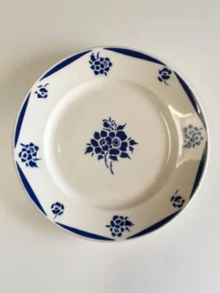 Lot de 6 assiettes en faïence vintage - années 1940-1950