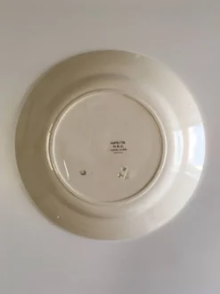 Lot de 6 assiettes en faïence vintage - années 1940-1950