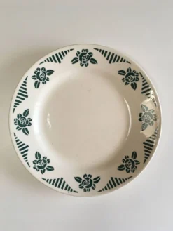 Lot de 6 assiettes en faïence vintage - années 1940-1950