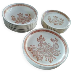 Lot de 19 assiettes en grés