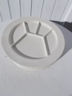 Lot de 6 assiettes à fondue ou à compartiments
