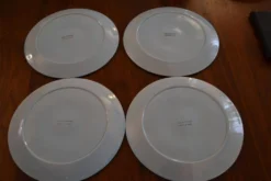 Lot de 4 assiettes à huitre Pornic