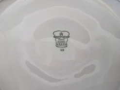 Lot de 6 assiettes à huitres en porcelaine blanche Bareuther Bavaria