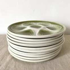 Lot de 10 assiettes à huitres Moulin de Loups