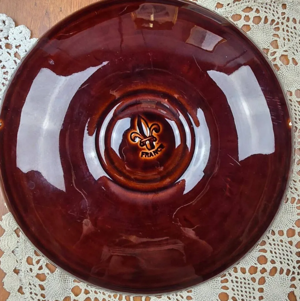Lot de 12 assiettes à huîtres – France – vintage – Ø23,5 cm