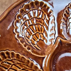Lot de 12 assiettes à huîtres – France – vintage – Ø23,5 cm