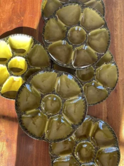 Lot de 6 assiettes à huîtres Gien