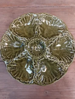Lot de 6 assiettes à huîtres - Gien