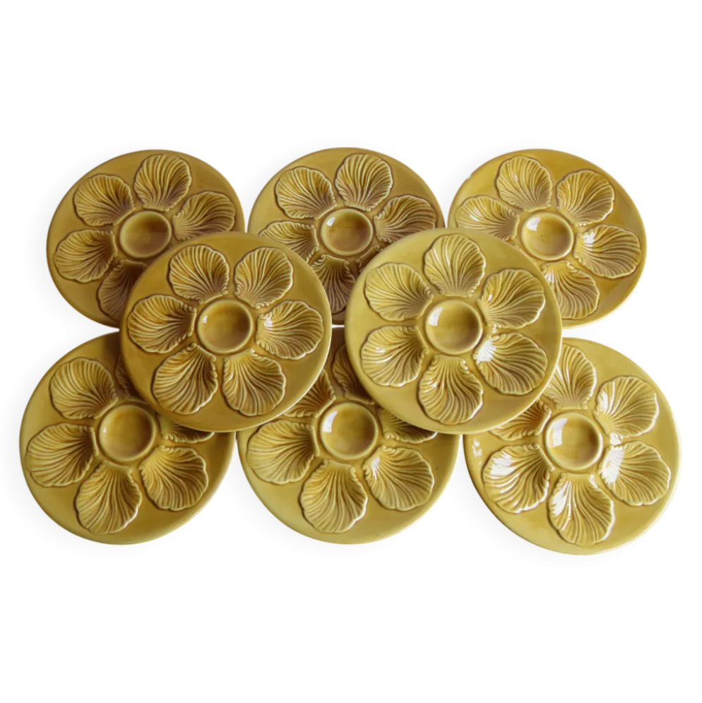 Lot de 8 assiettes à huîtres Proceram