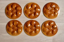 Lot de 6 assiettes à huîtres Saint-Clément- 4589