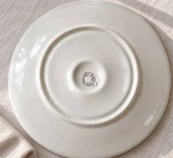 Lot de 9 assiettes à huîtres vintage Salins France