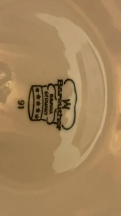 Lot de 6 assiettes à huîtres vintage