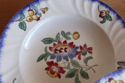 Lot de 5 assiettes Longwy modèle Printemps