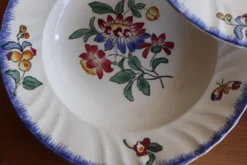 Lot de 5 assiettes Longwy modèle Printemps