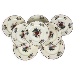 Lot de 8 assiettes plates