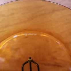 Lot de 6 assiettes plates ambrées Duralex
